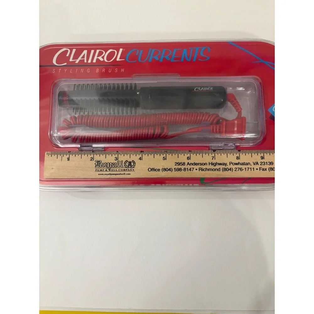 Clairol Currents Styling Brush With Carry Case & Neon‎ Light Model SQ 2 Sealed